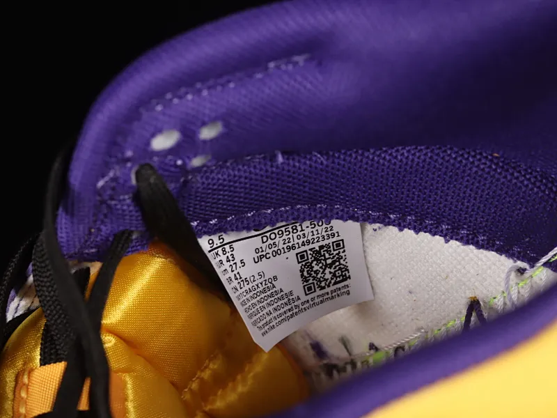 All categories Nk SB Dunk Series Nk SB Dunk Low low-top sneakers F version Nk Dunk Low Retro "Lisa Leslie" Los Angeles Purple and Gold Lakers SB low-top sports and leisure sneakers DO9581-500